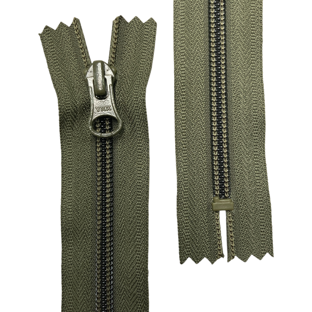 Metallic YKK No.5 Open End Zippers 80cm.