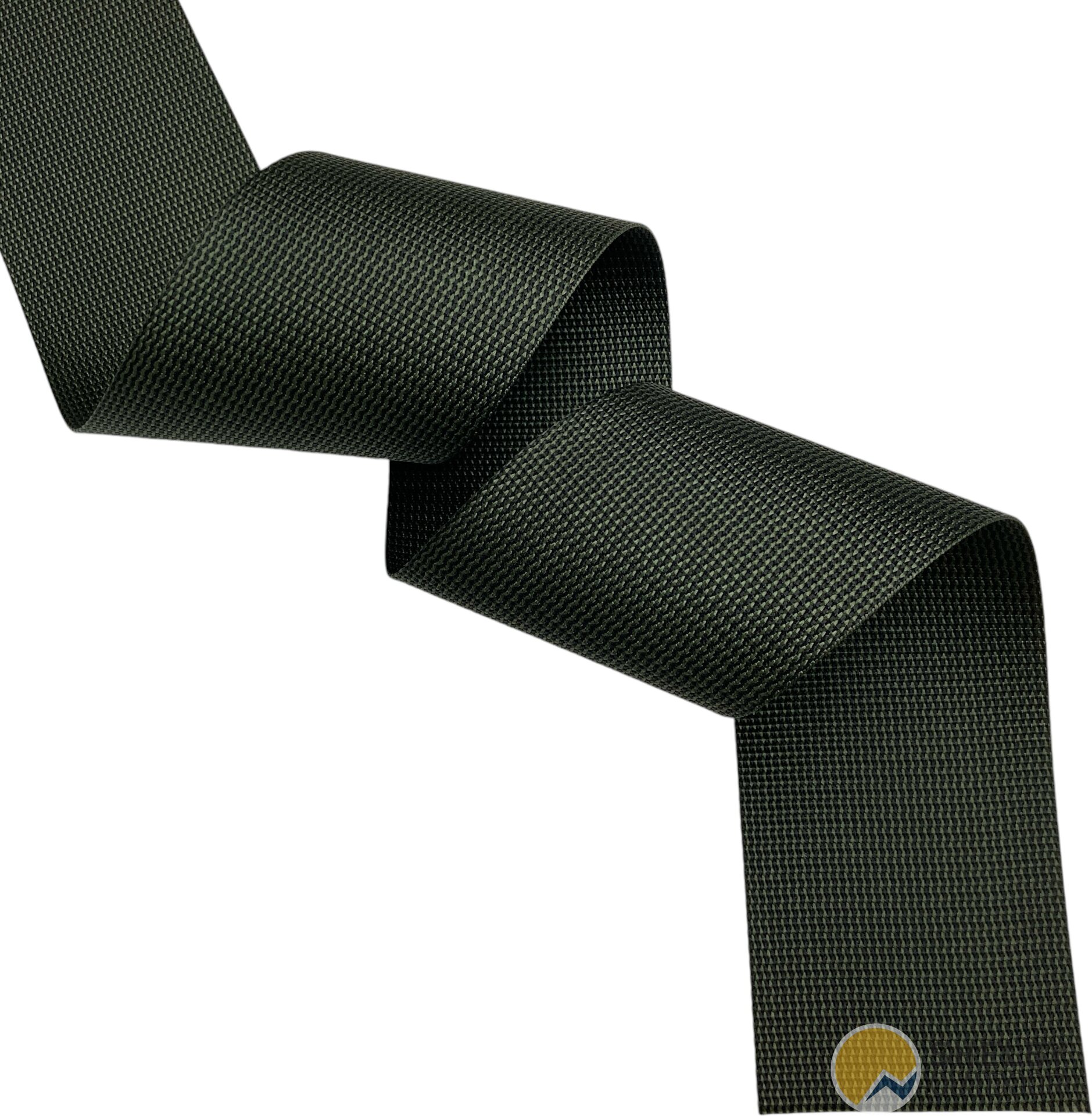 Nauha 85 mm PES musta /tummanvihreä