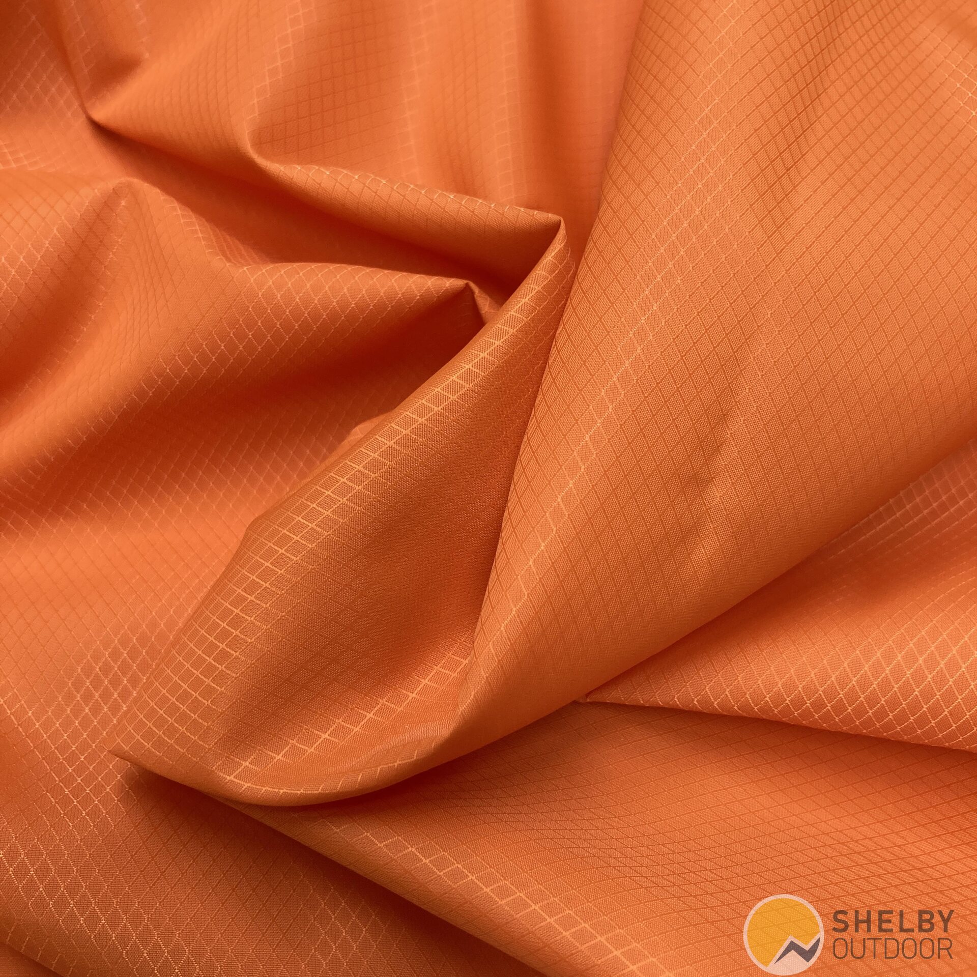 Diamond Ripstop 40D Nylon, 185cm wide, 54 g/m², Orange (8503)