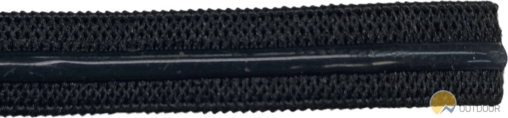 Kuminauha 10 mm silikonisella luistonestoraidalla