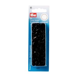 Plastic Snaps 12.4 mm, Black, 30 snaps, Prym 393105