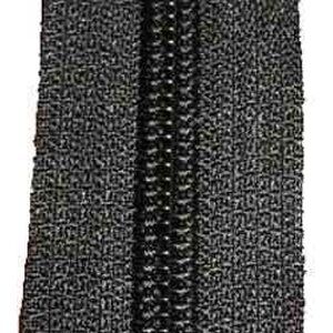 5C Coil Zipper Tape by the Meter, Black, ECO-DYE®