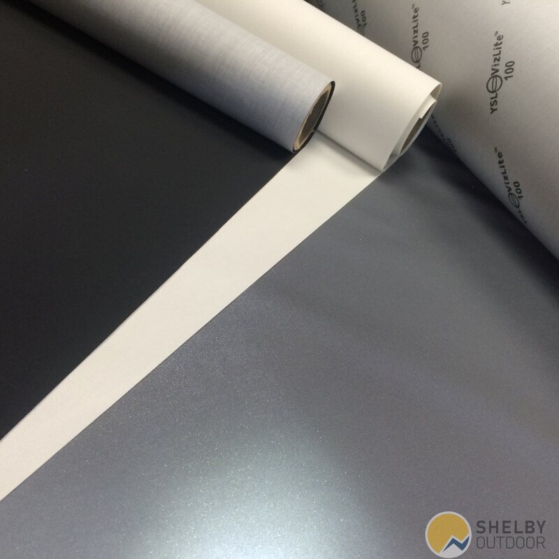 Heijastava kangas, Hopeanharmaa (8208), 120 cm, EN ISO 20471:2013, Vizlite 100, Oeko-Tex™ standard 100