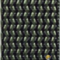 Webbing 20 mm PES (19 mm), Black / Dark Green, NIR compliant (natural colors also when viewed through night vision devices)