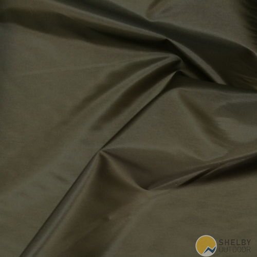 Silpoly 20D, kevyt telttakangas kierrätetystä polyesteristä, 44 g/m², Tumma oliivi (6968)